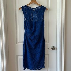Blue lace dress